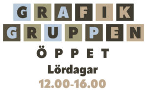 Grafikgruppens galleri är öppet lördagar kl 12.00-16.00