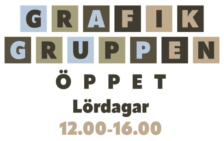Grafikgruppens galleri är öppet lördagar kl 12.00-16.00